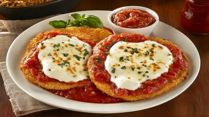 Scrumptious Italian-Style Chicken Cutlets with Melted Mozzarella and Tomato Sauce