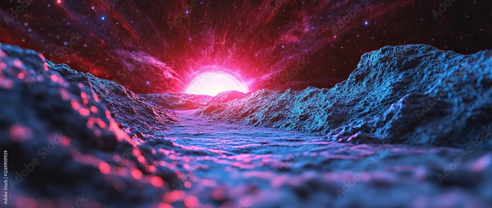 Poster an stock image background centered on speed technology and light concepts