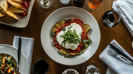Grilled Eggplant with Mozzarella and Tomato Sauce: A Culinary Delight
