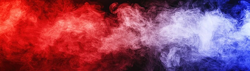 Obraz premium Red and blue smoke abstract background
