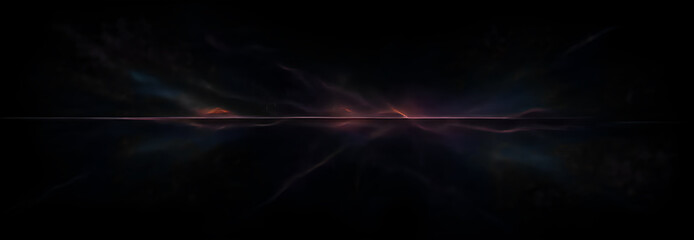 illustrazione sfondo con elementi astratti e motivi geometrici a tema surreale