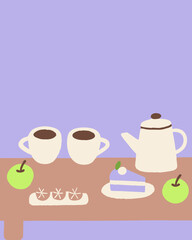 Abstract Pastel Aesthetic Background Vector Illustration