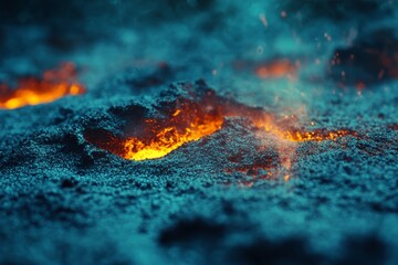 A warm and colorful rainbow light with a blurred effect leaks onto a black background that features a dust texture, accompanied by a defocused and abstract damaged appearance with scratched retro