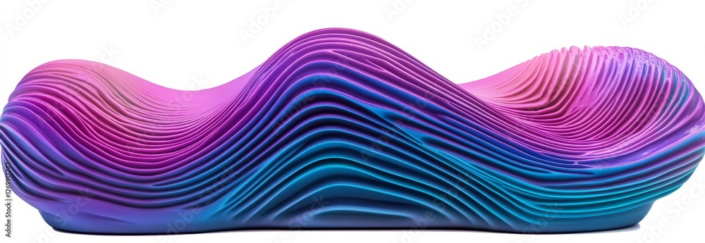 Poster neon speed lines on a transparent background in png format, representing the visualization of big da