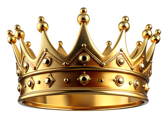 golden crown isolated on white background