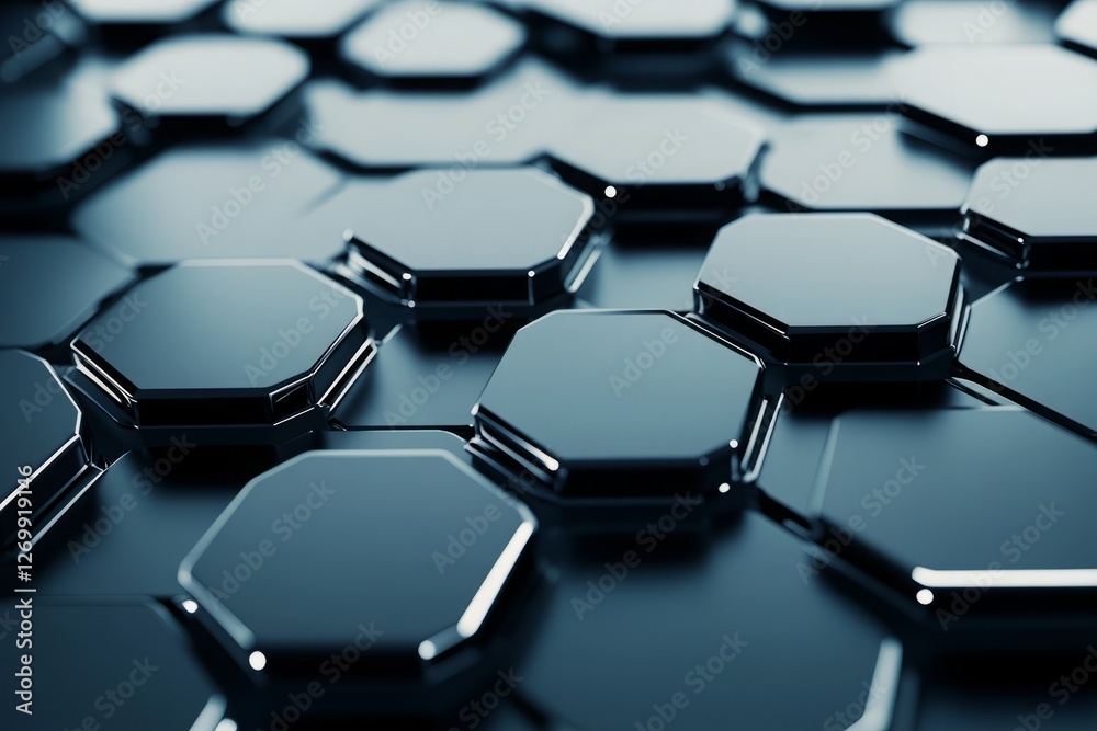 Poster abstract white background with a hexagonal pattern for a technology concept vector presentation desi