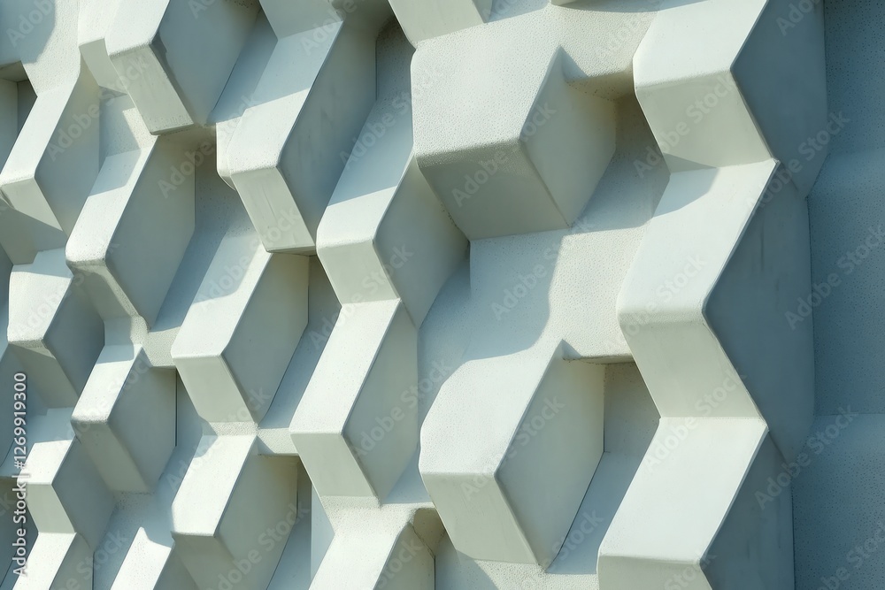 Poster abstract white background with a hexagonal pattern for a technology concept vector presentation desi