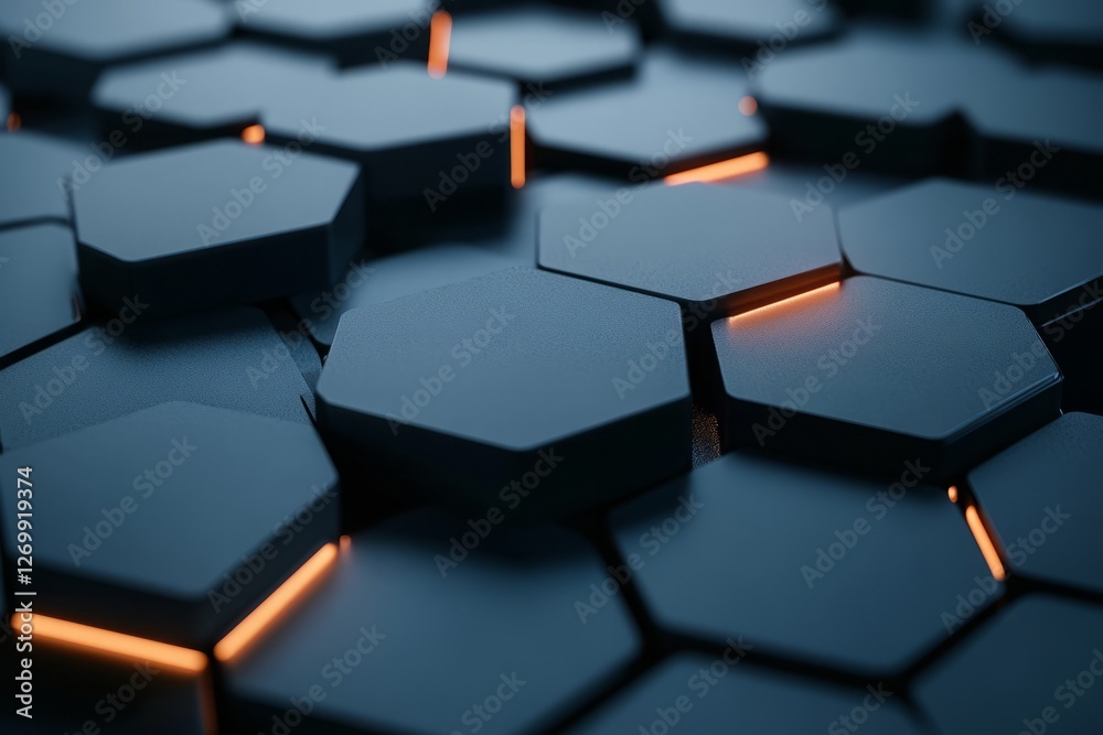 Poster abstract white background with a hexagonal pattern for a technology concept vector presentation desi