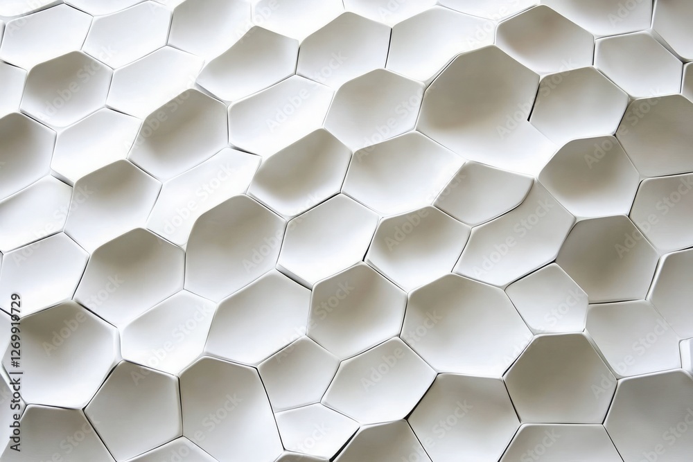 Poster abstract white background with a hexagonal pattern for a technology concept vector presentation desi