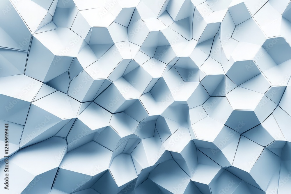 Poster abstract white background with a hexagonal pattern for a technology concept vector presentation desi