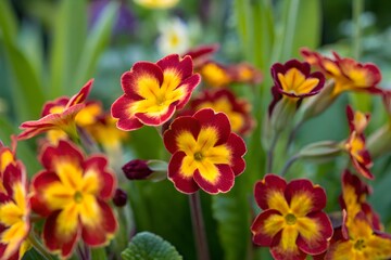 Fototapeta premium Vibrant Alstroemeria Flowers in Full Bloom