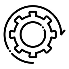 Line Productivity vector illustration icon for your business needs