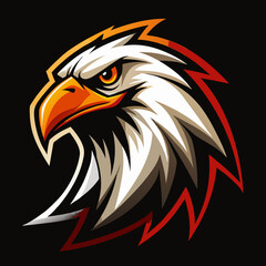Fototapeta premium Vector eagle design for logo and mascot