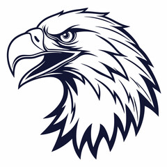 Fototapeta premium Vector eagle design for logo and mascot