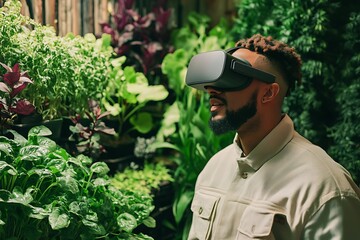 VR Experience in a Lush Botanical Garden