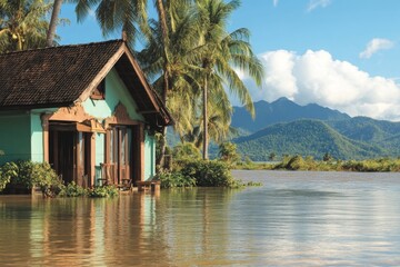 Sakon Nakhon Province was flooded on July 28, 2560