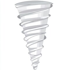 A clear tornado abstract set against a checkered backdrop. Contemporary artwork