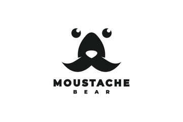 Bear Mustache Logo