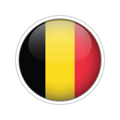 Belgium Flag Sphere Vector
