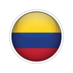 Colombia Flag Sphere Vector