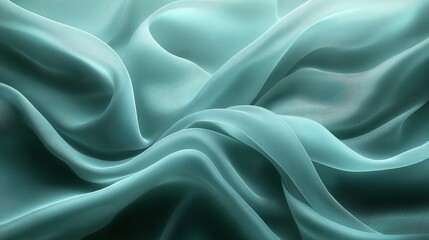 Obraz premium Elegant turquoise liquid texture with flowing motion and soft waves