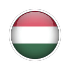 Hungary Flag Sphere Vector