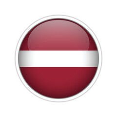Latvia Flag Sphere Vector
