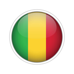 Mali Flag Sphere Vector