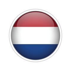 Netherlands Flag Sphere Vector