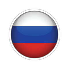 Russia Flag Sphere Vector
