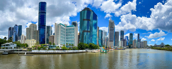 Naklejka premium Brisbane city in Queensland, Australia
