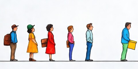 Fototapeta premium unemployed - job loss and unemployment after layoffs