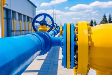 Industrial-grade biomethane pipelines efficiently distributing renewable gas to power grids