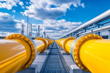 Industrial-grade biomethane pipelines efficiently distributing renewable gas to power grids