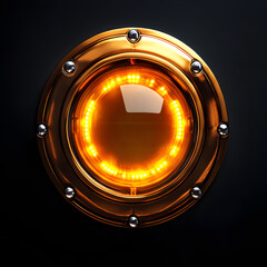 Circular LED Glowing Light for Modern Home Decor & Automotive Design