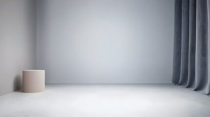 Empty gray studio background. Design for displaying product.