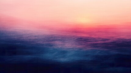 Fototapeta premium Motion-blurred sunset over the ocean with fading light.
