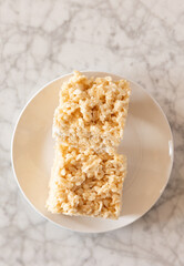 Rice crispy treat marshmallow  fresh baked 
