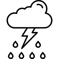 Thunder storm Icon