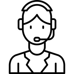 Customer Service Agent Icon