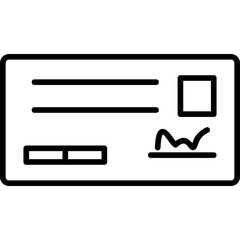 Cheque icon