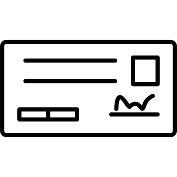 Cheque icon