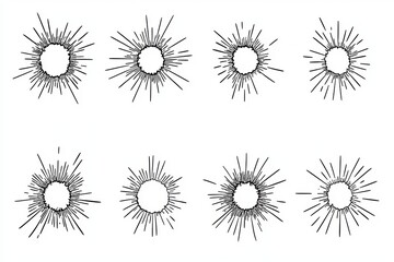 Modern artwork set including cracked glass, a broken window, a shattered glassy surface, and a broken windshield glass texture silhouette