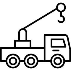 Lifting Crane Truck Icon