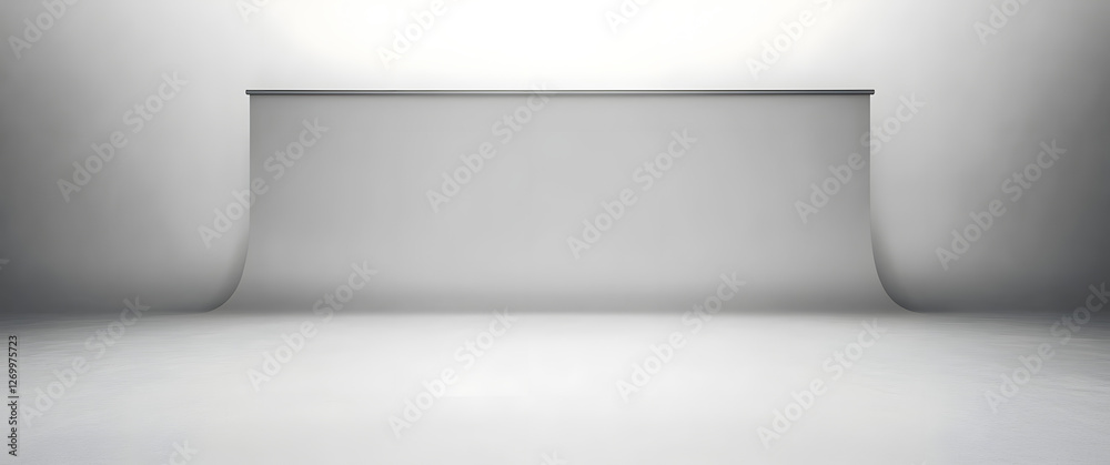 Wall mural empty gray studio background. design for displaying product.