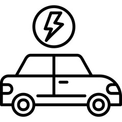 Electric Car Icon
