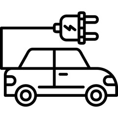 Electric Car Icon