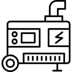 Obraz premium Electric Generator Icon