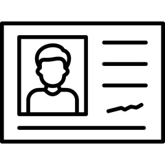 Identification Card Icon