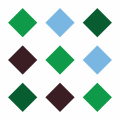 Sparse rhombus geometrical seamless pattern